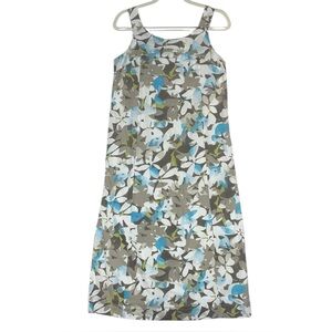 J. Jill cotton sleeveless lined Summer dress abstract print Sz. 8